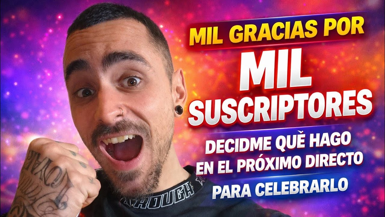 1K suscriptores directo especial!🥳