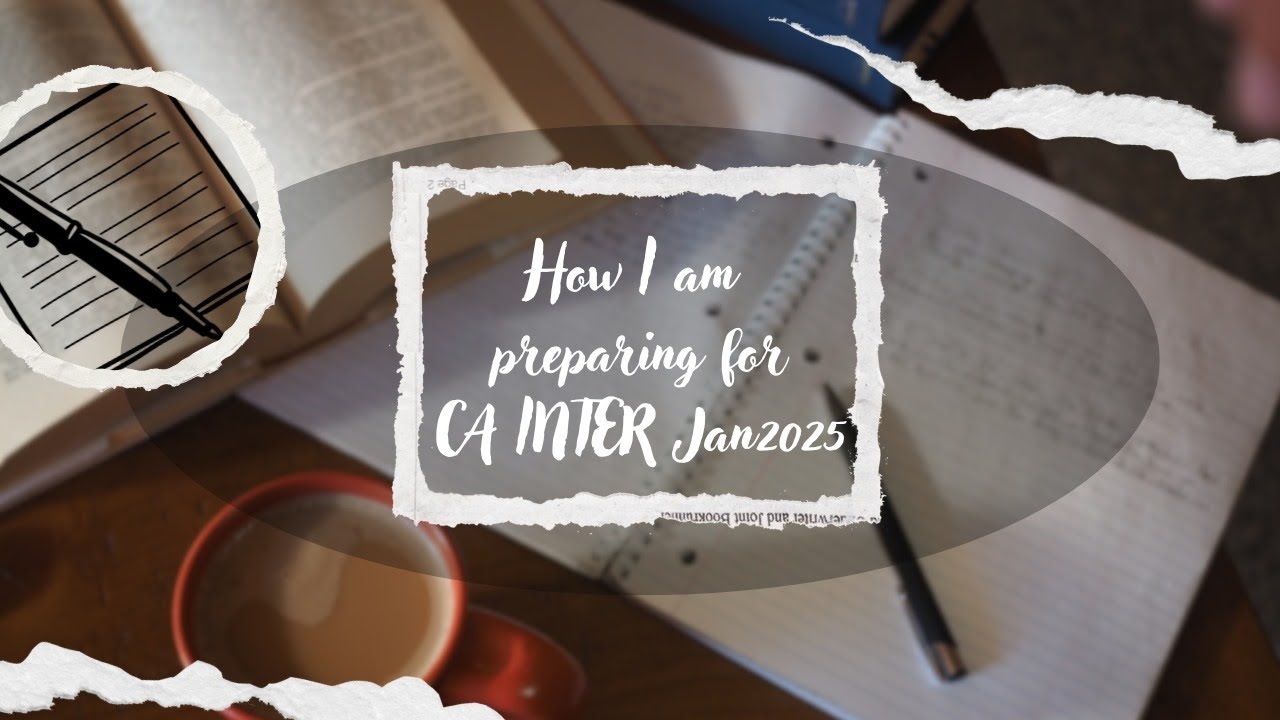 ✨How i am preparing for CA inter Jan 2025✨|#caaspirant #preparation #planning