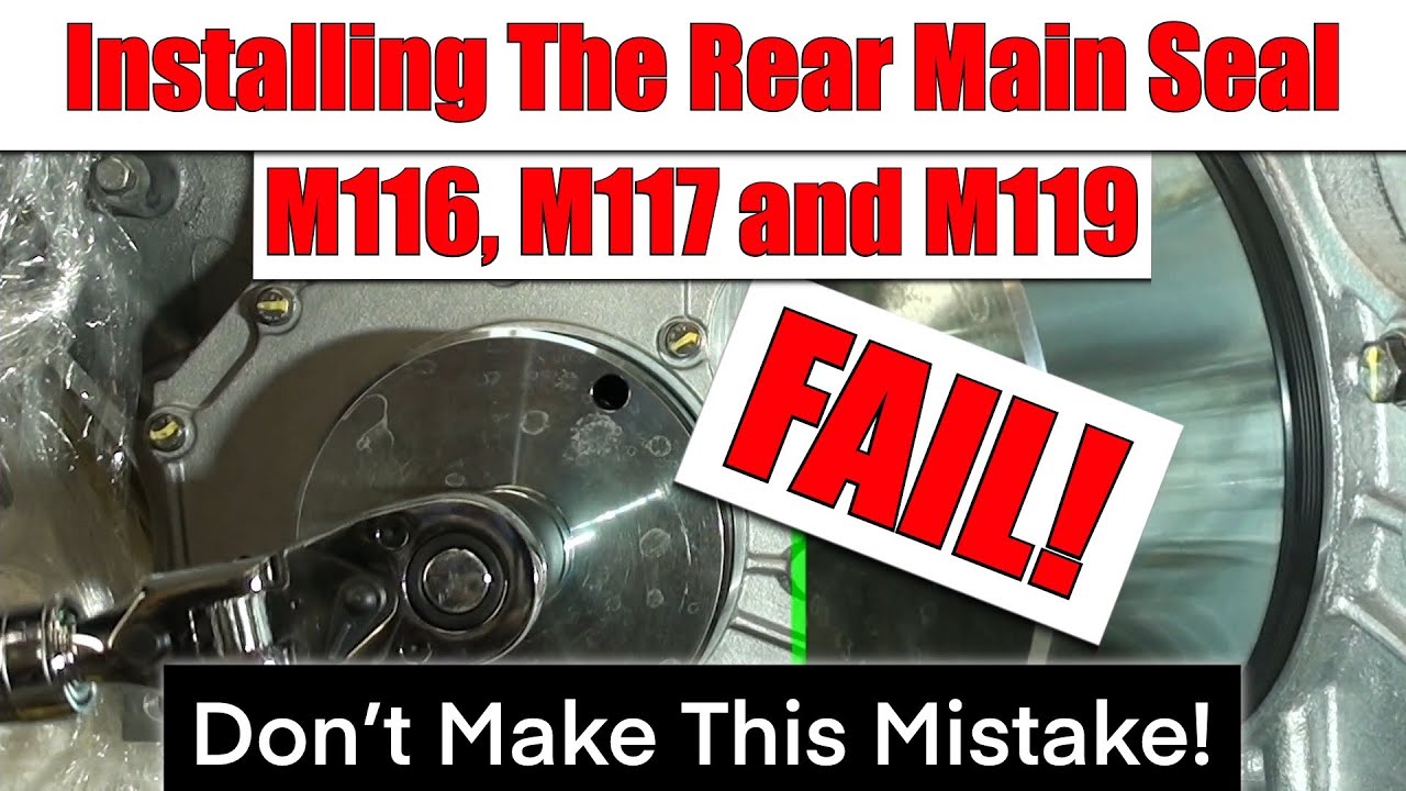 560SL - Installing The Rear Main Seal - FAILURE!