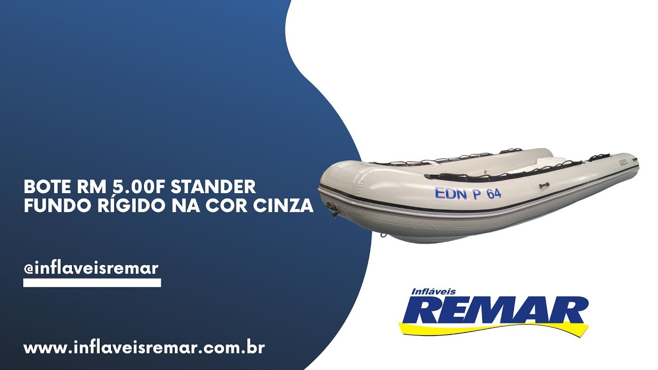 Bote RM 5.00F Stander - Fundo Rígido - Infláveis Remar