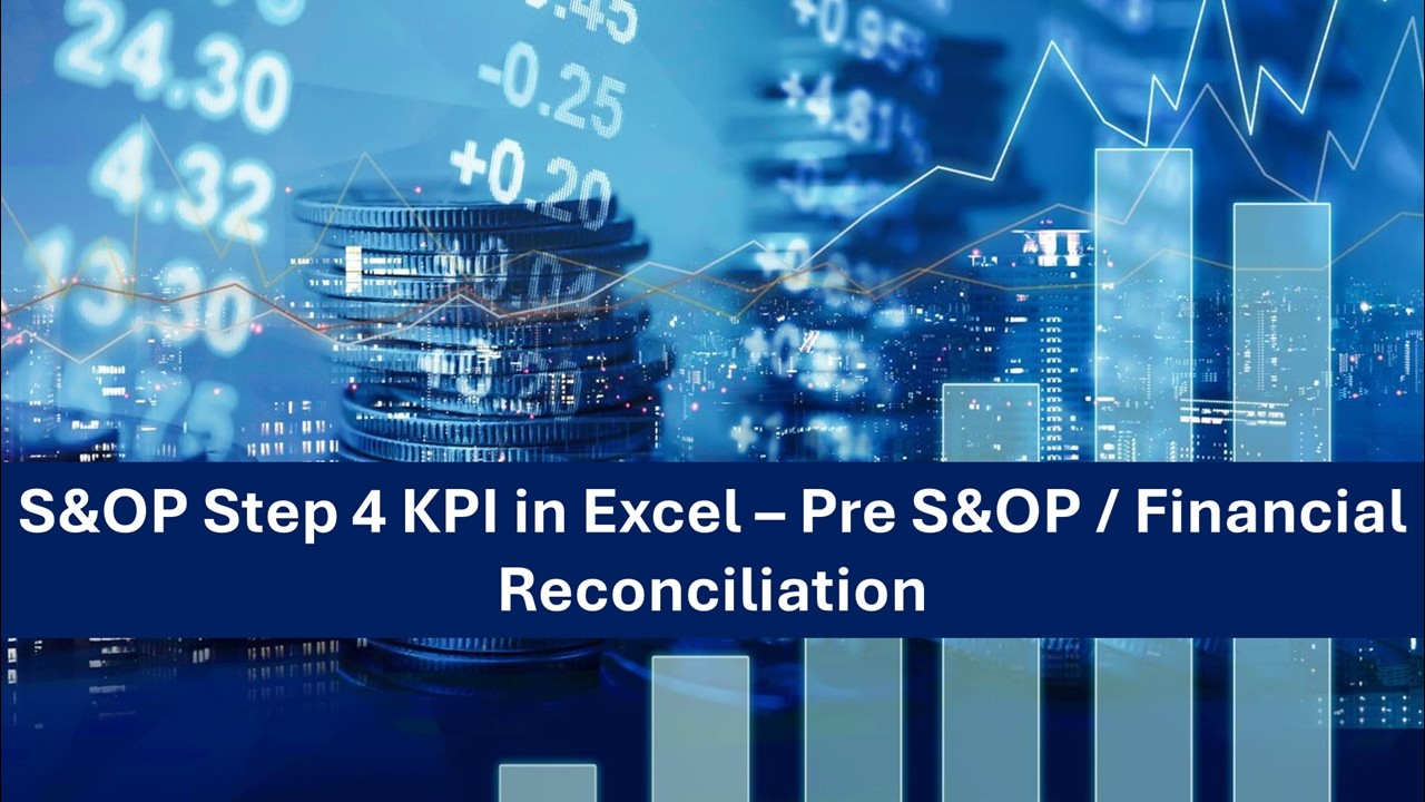Шаг 4 S&OP: Ключевые показатели эффективности (KPI) в Excel: Показатели финансовой сверки до нача...