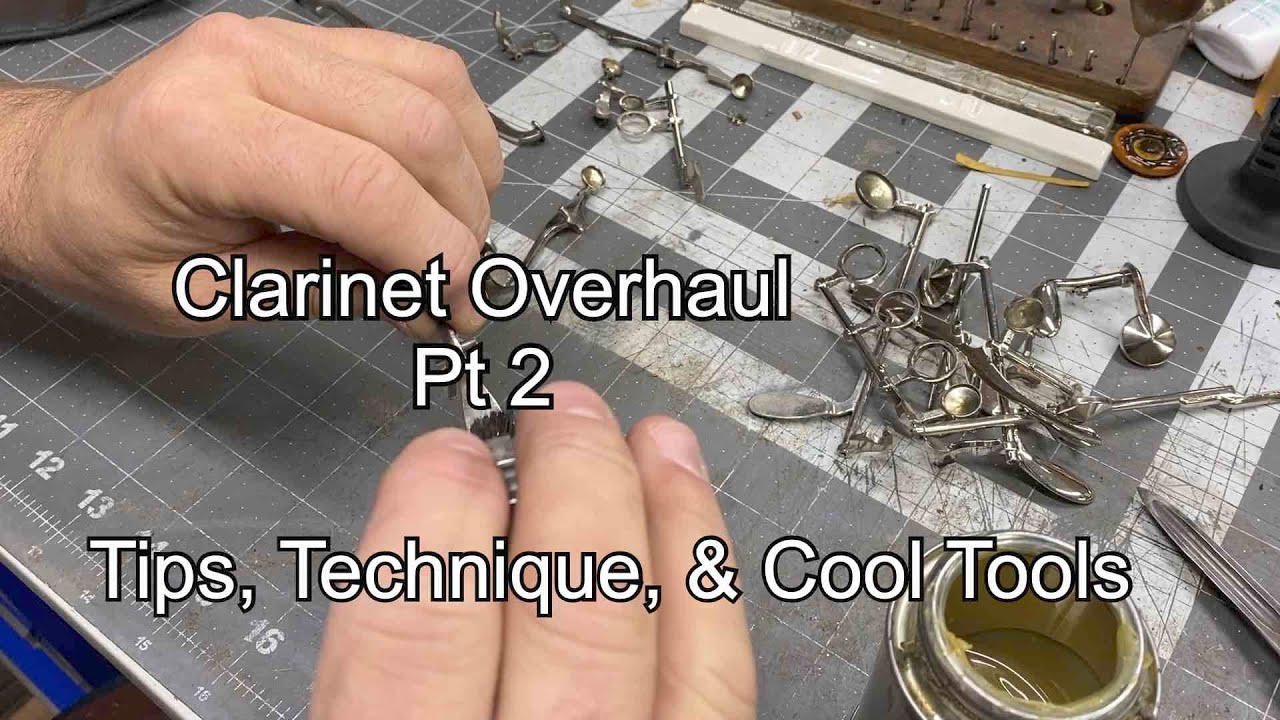 Clarinet Overhaul pt2- band instrument repair-  cool tools & techniques- Wes Lee Music Repair