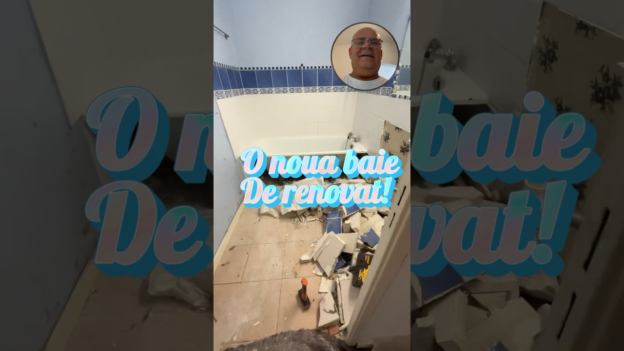 O noua baie de renovat. Va rezulta o baie elegantă. #ideirenovari