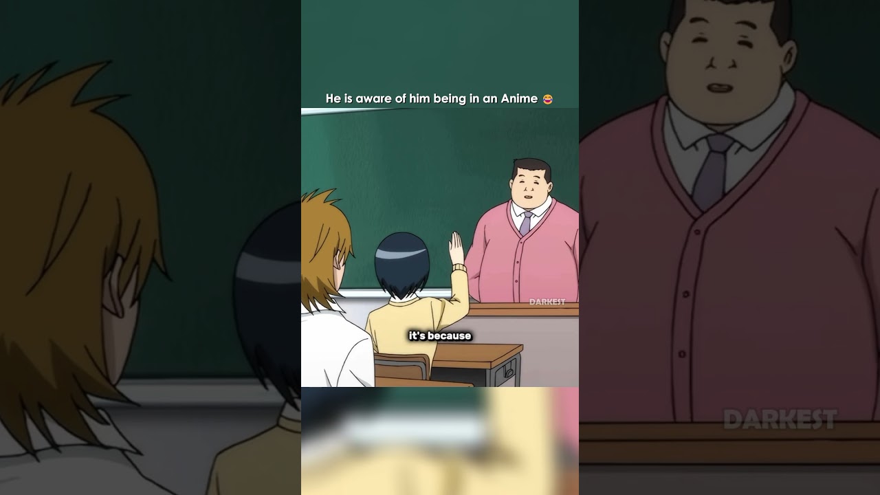 He casually breaks the 4th wall 😂 