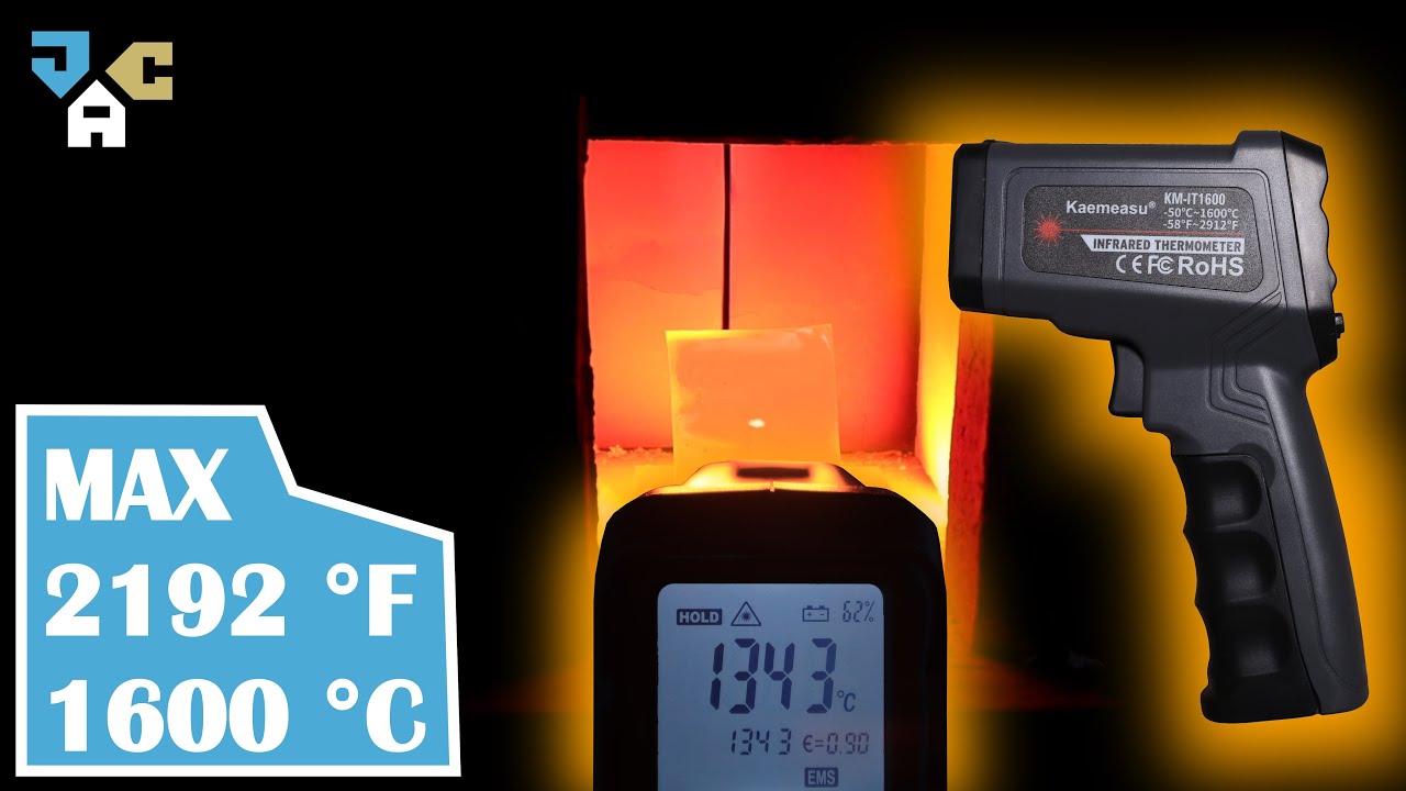 Testing 60$ infrared thermometer Kaemeasu KMI-IT1600 / MAX temp 2192 °F or 1600 °C