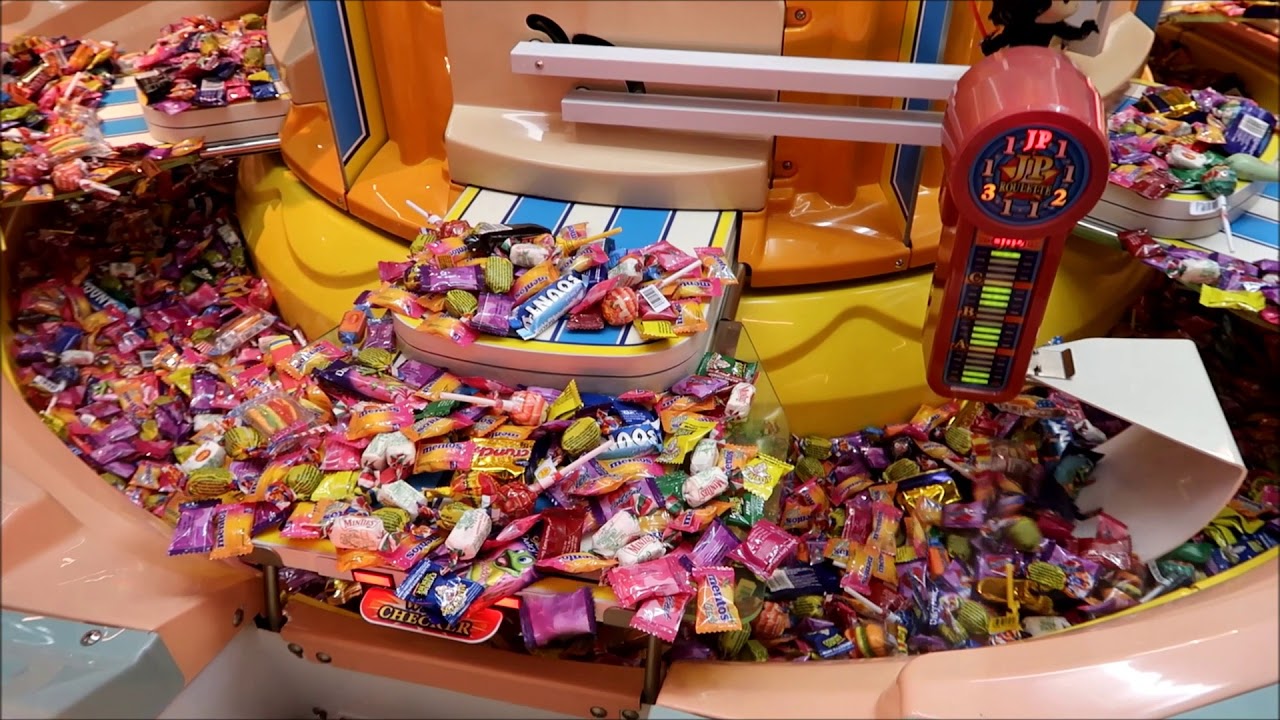 CANDY PUSHER CLAW MACHINE BIG SWEET LAND EASY WIN