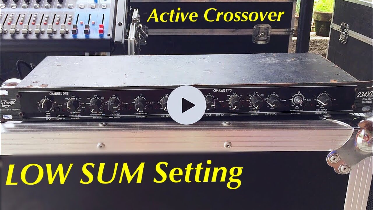 How to set Low Sum setting for 234XL Active Crossover by SDSS pinoy vlog