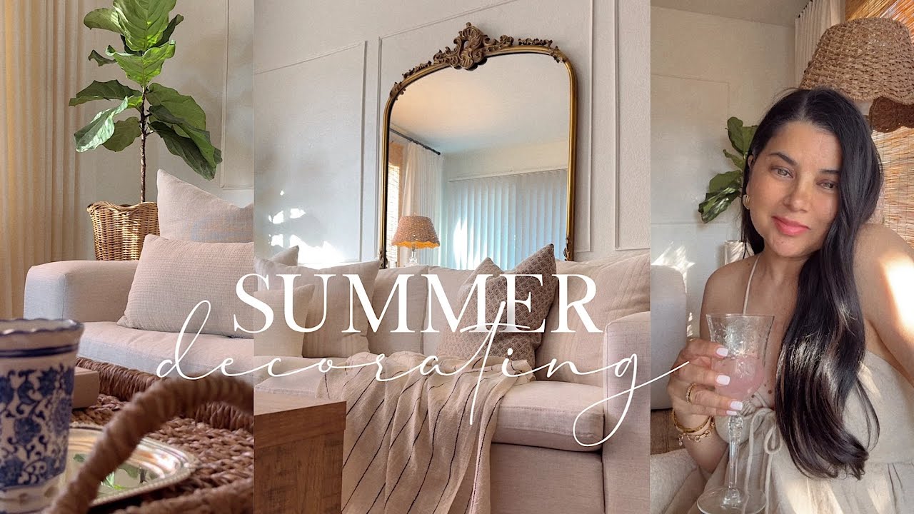 STYLING MY LIVING ROOM FOR SUMMER | DECORATE WITH ME | NEW HOME DECOR!