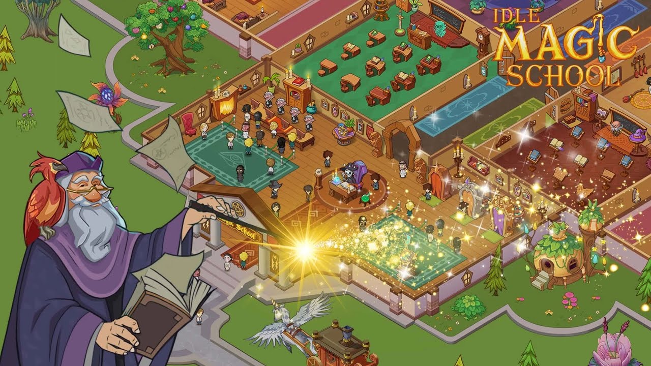 Idle Magic School - Part 1 Gameplay