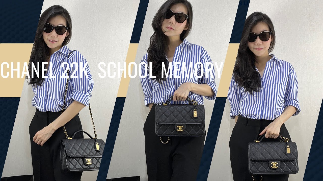Chanel 22k school memory flap bag 10” ประหยัดไปเป็นแสน ได้ความคลาสสิคใช้งานคุ้มๆ @koinaruemon