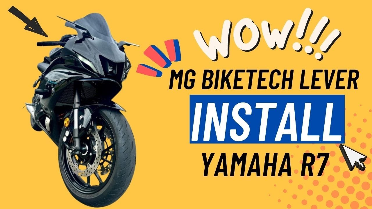 New MG Biketech levers install for the 2022 Yamaha R7