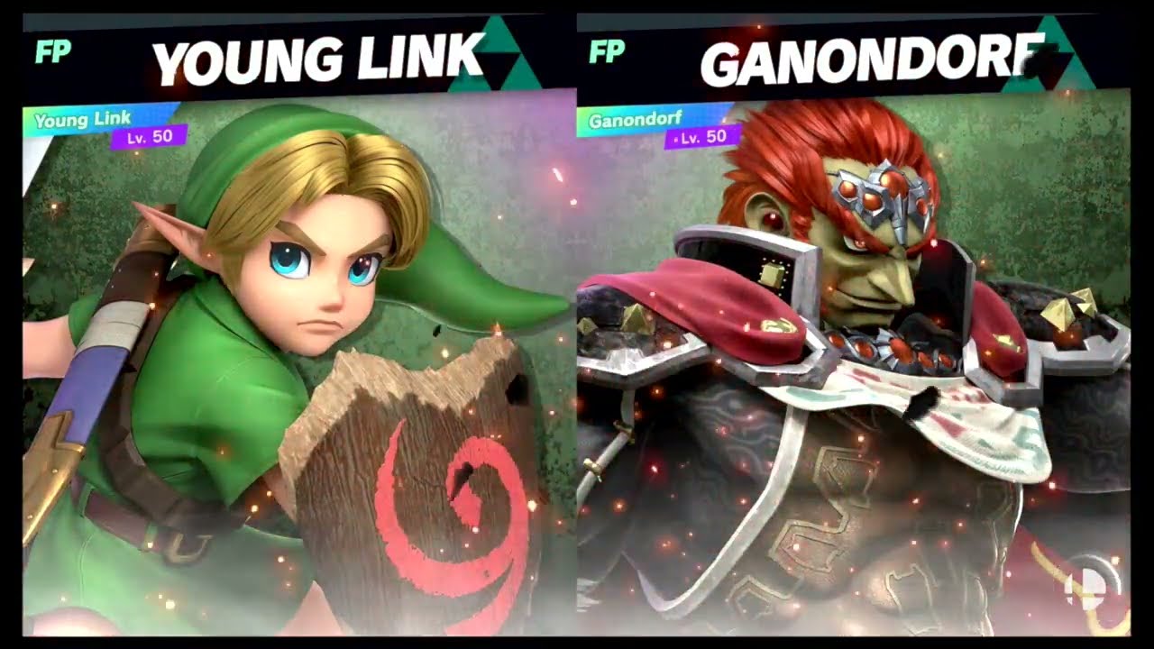 Super Smash Bros Ultimate Amiibo Fights – Young Link vs the World #23 Young Link vs Ganondorf