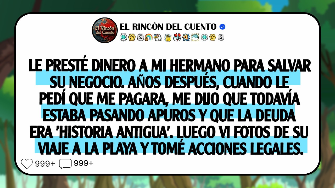 Le presté dinero a mi hermano para salvar su negocio. Años después, cuando pregunté …