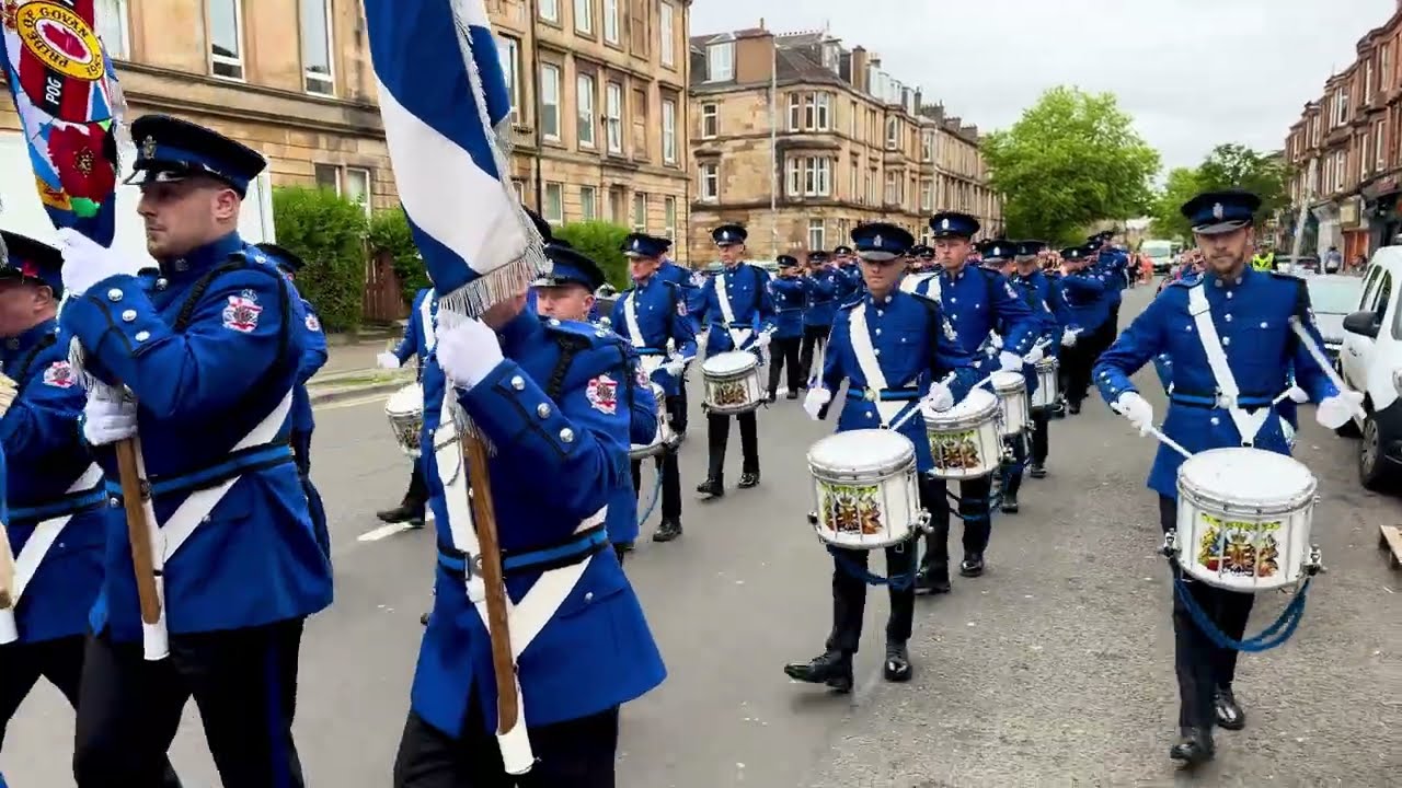 Pride of Govan flute band annual church parade, 2025