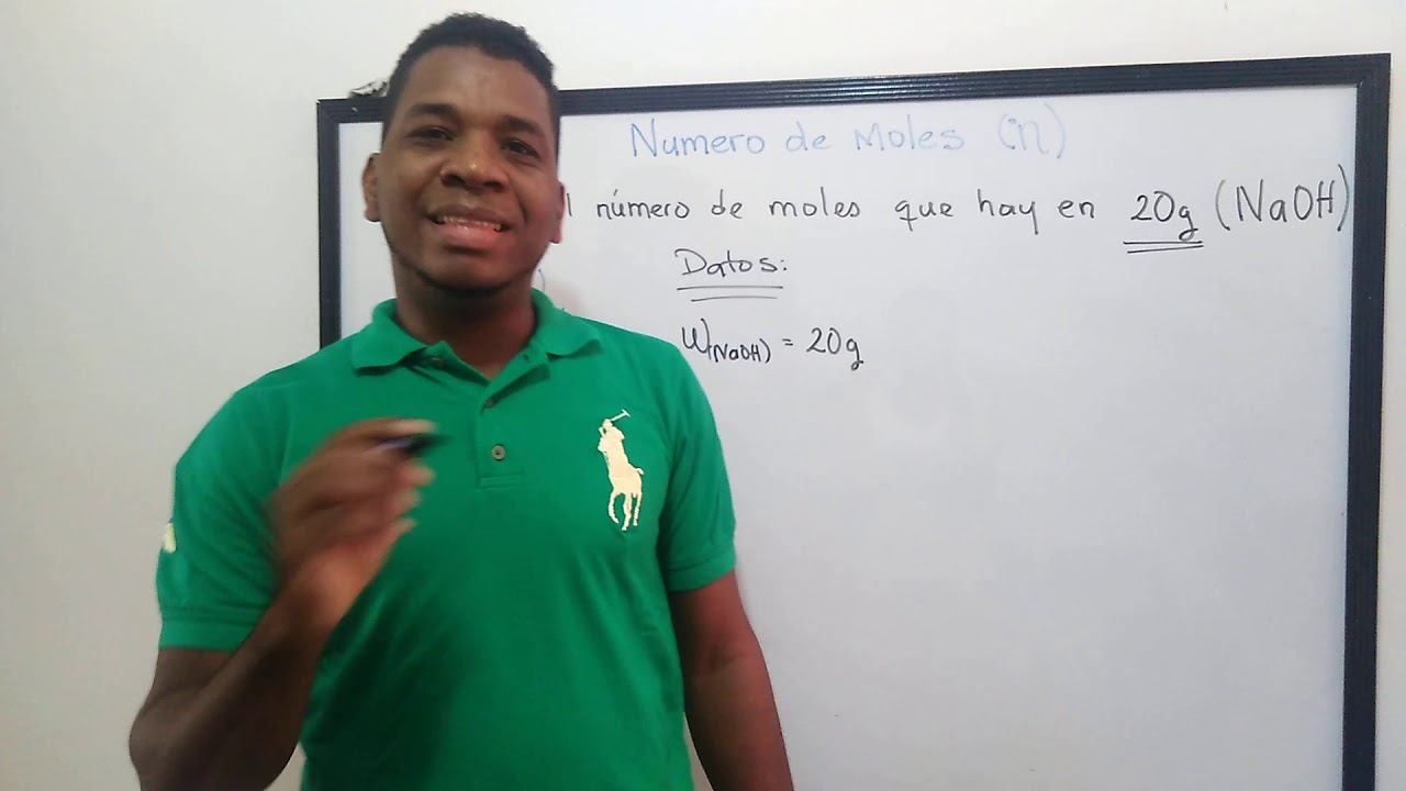 Como determinar el número de moles de una sustancia