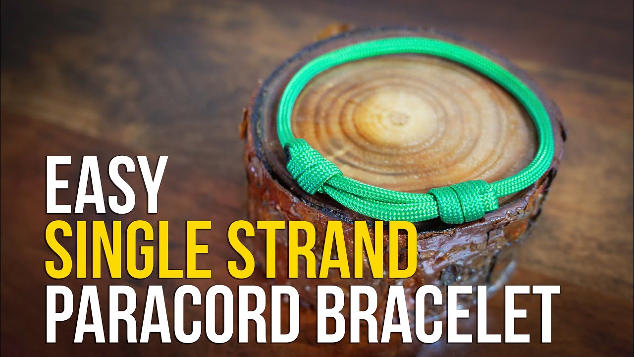 Chinese Sliding Knot Single Strand Paracord Bracelet