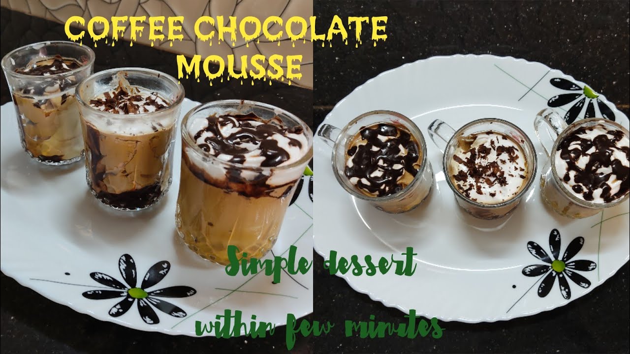 Coffee Chocolate Mousse | Easy dessert | Beena's Kitchen Tips