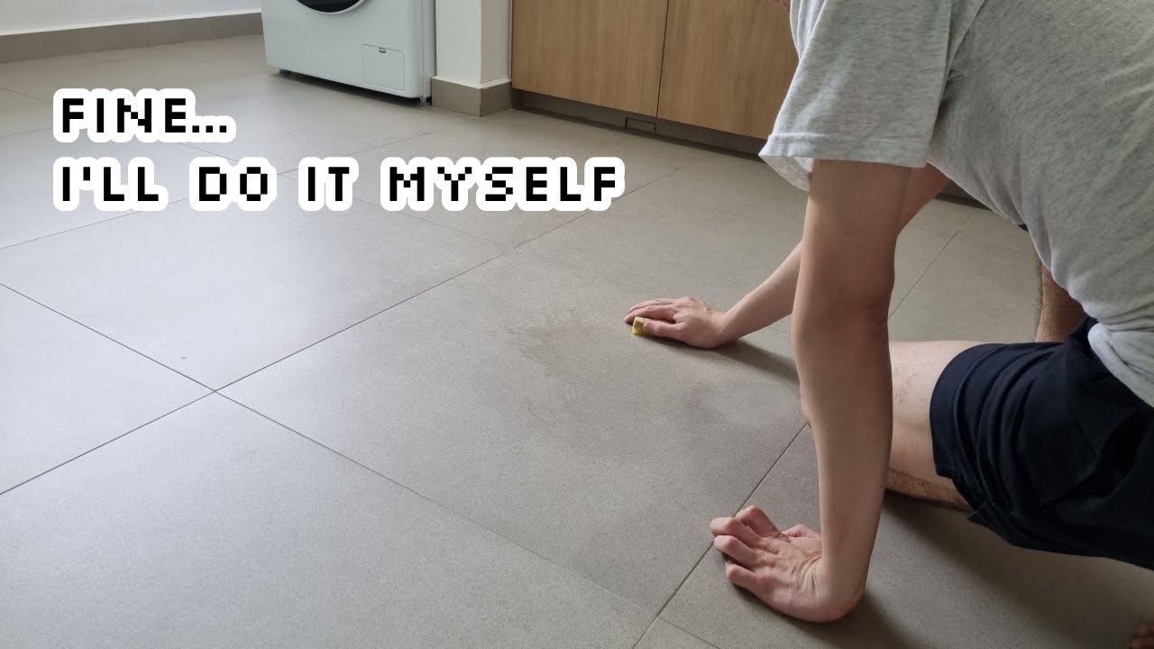 Regrouting Tiles and Removing Grout Haze | HDB Renovation Vlog #10
