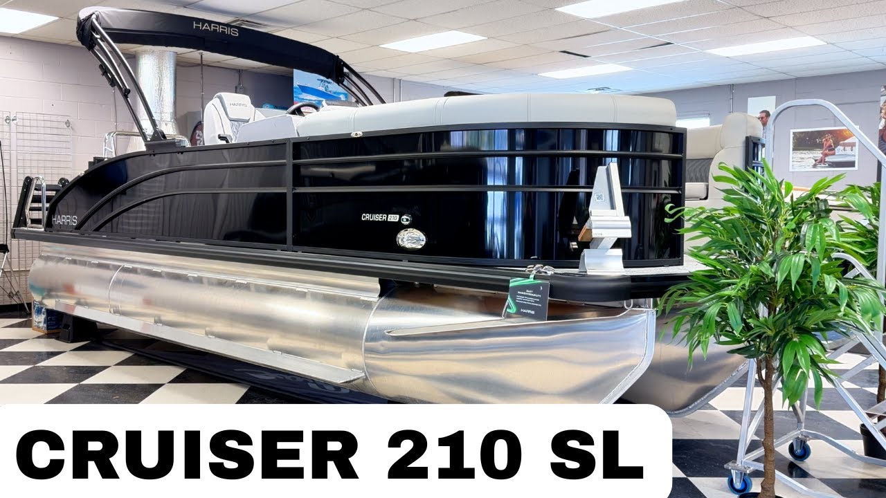 Роскошный интерьер и электрический бимини! Harris Cruiser 210 SL - подробный обзор.
