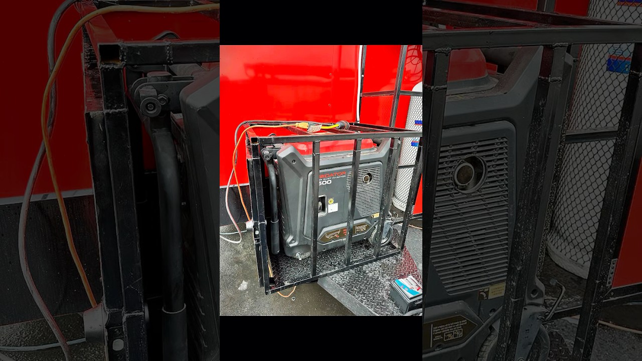 Upgraded Generator Cage for Food Truck ￼#welding