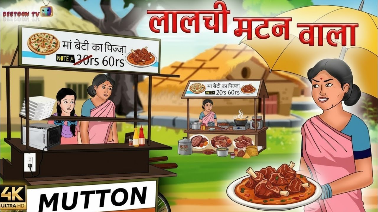 लालची मटन करी वाला | Garib mutton Wala | Moral Stories | Hindi Kahani | Bedtime Story | कहानी सुनो