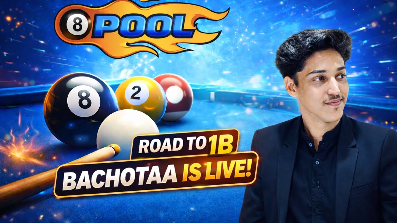 Starting with new guest account 🙂 - 8 ball pool - BACHOTAA YT #live
