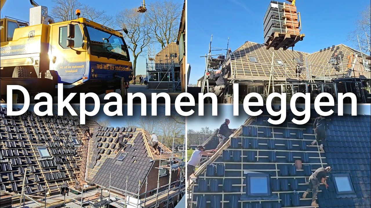 Dan is het zover! | Dakpannen leggen!!! | Boer Gerrit vlogt 