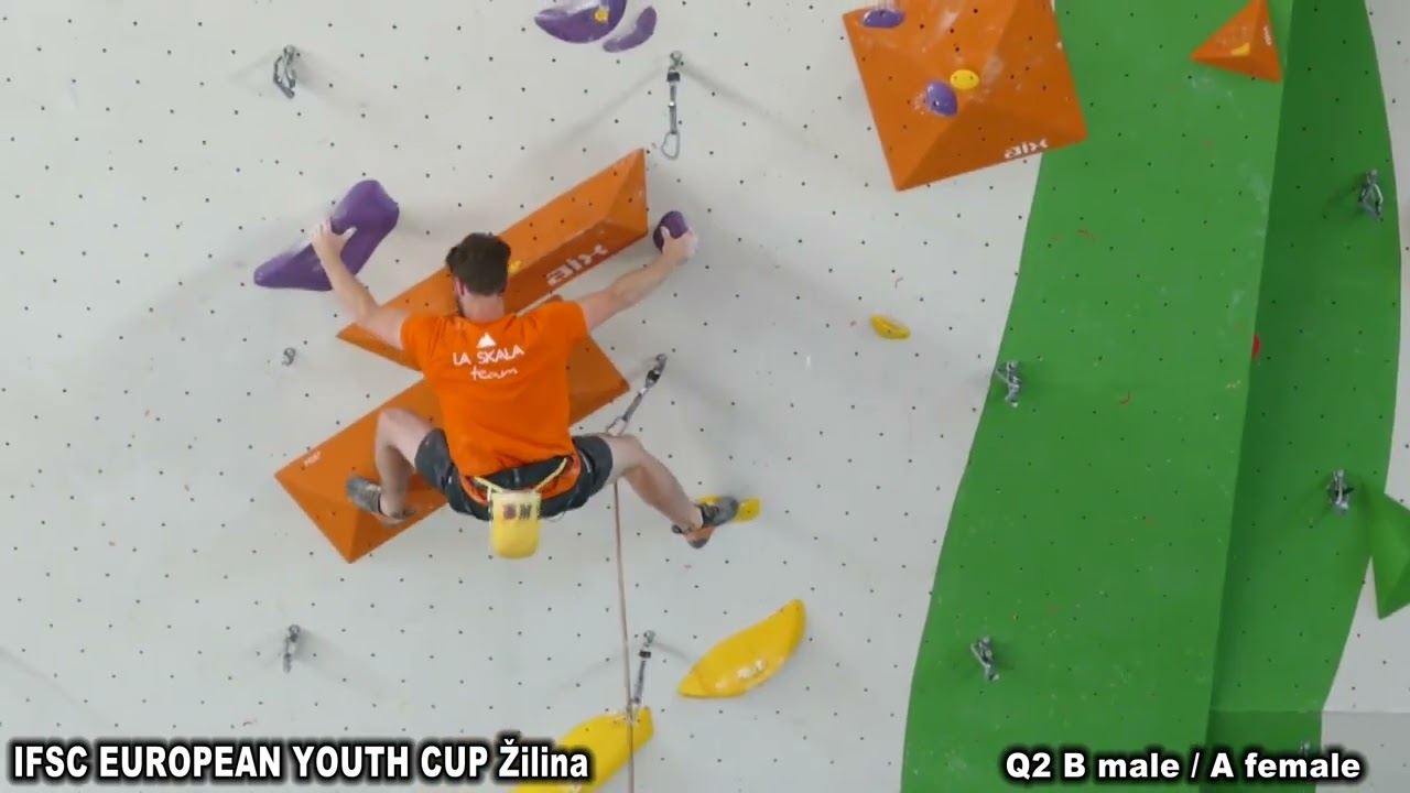 IFSC YOUTH EUROPEAN CUP ŽILINA 2024 Q2 B male / A female