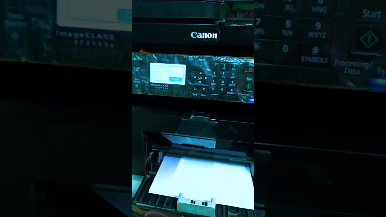 check your paper settings problem  Canon MF 244 DW