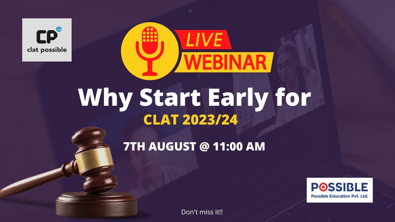 Clat Possible presents Live Webinar on 