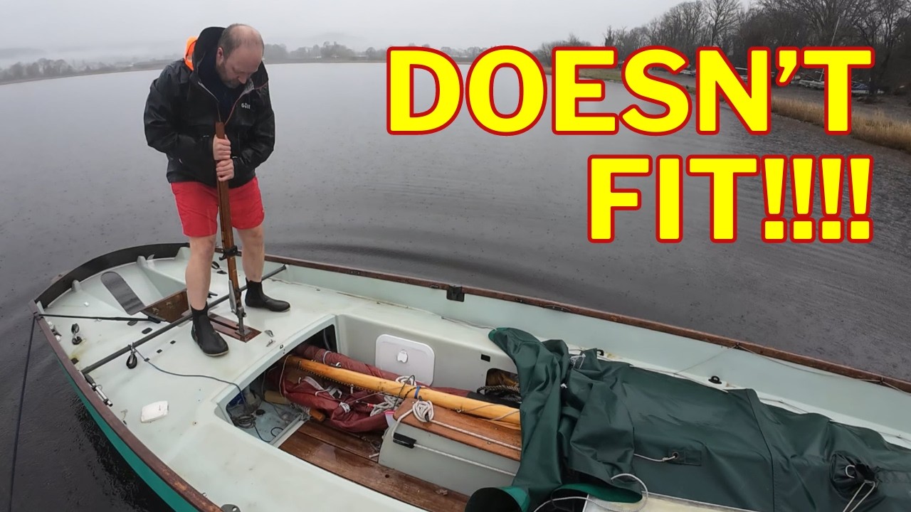 Setting Up My Drascombe Lugger Mooring And Checking The Rudder bearings