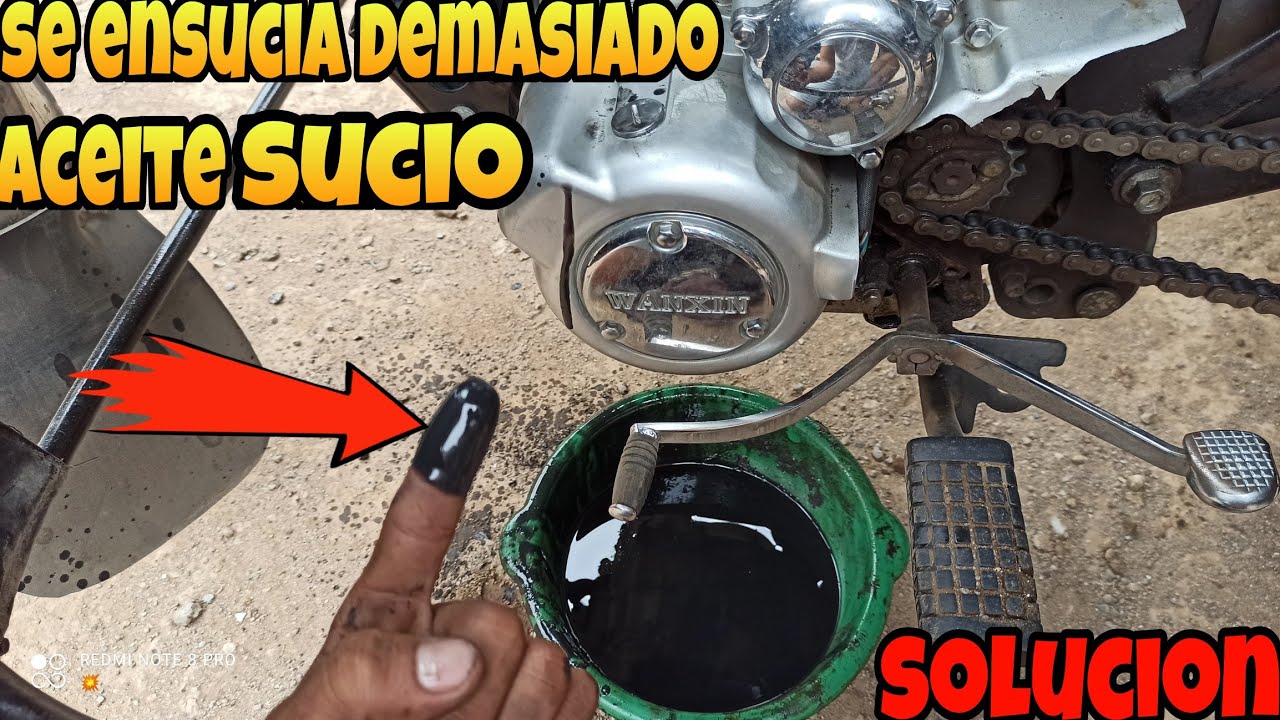 POR QUE MI MOTO ENSUCIA DEMASIADO EL ACEITE SE HACE NEGRO RÁPIDAMENTE /SOLUCION 💥