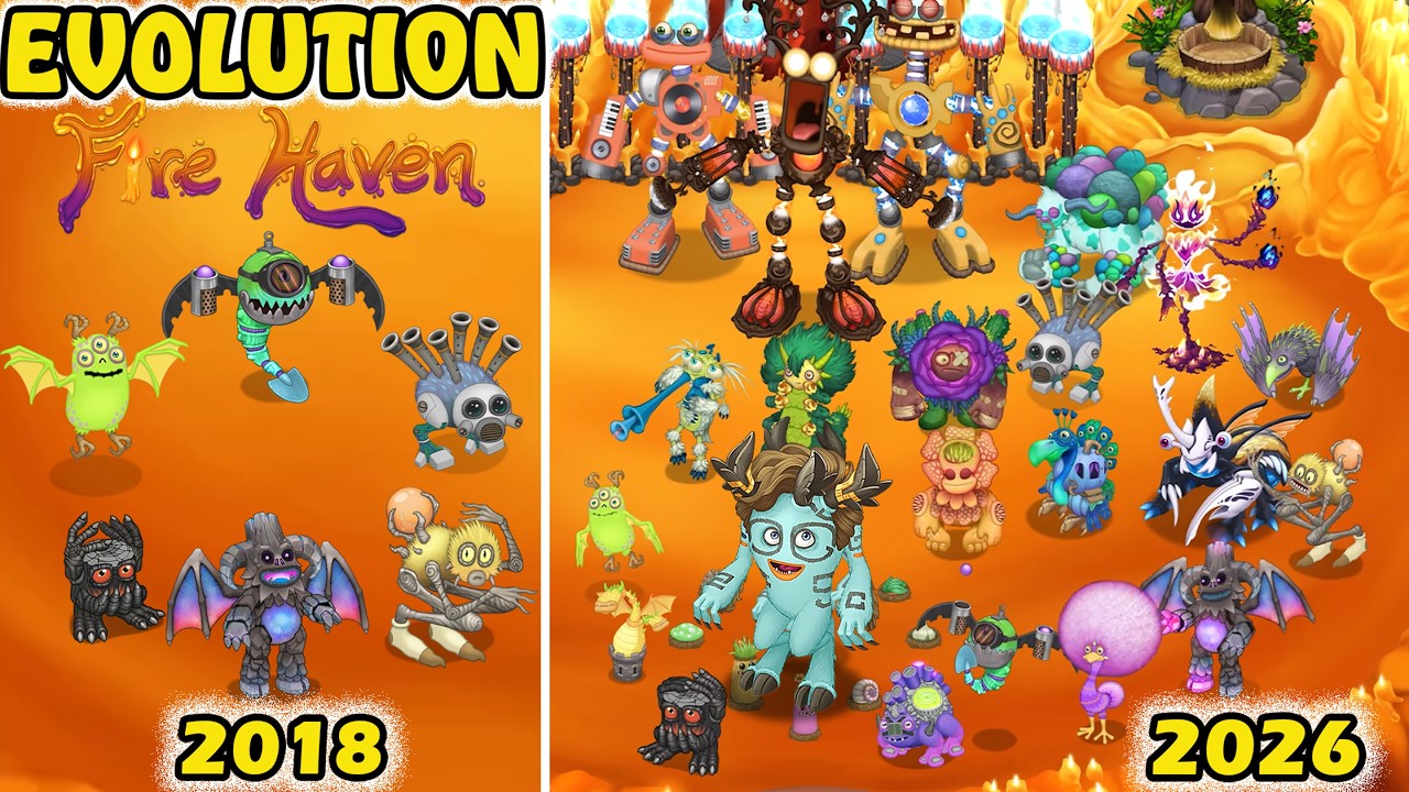 Fire Haven Evolution - Full Song + CG5 Mysterious Werdo | My Singing monsters 5.2.0