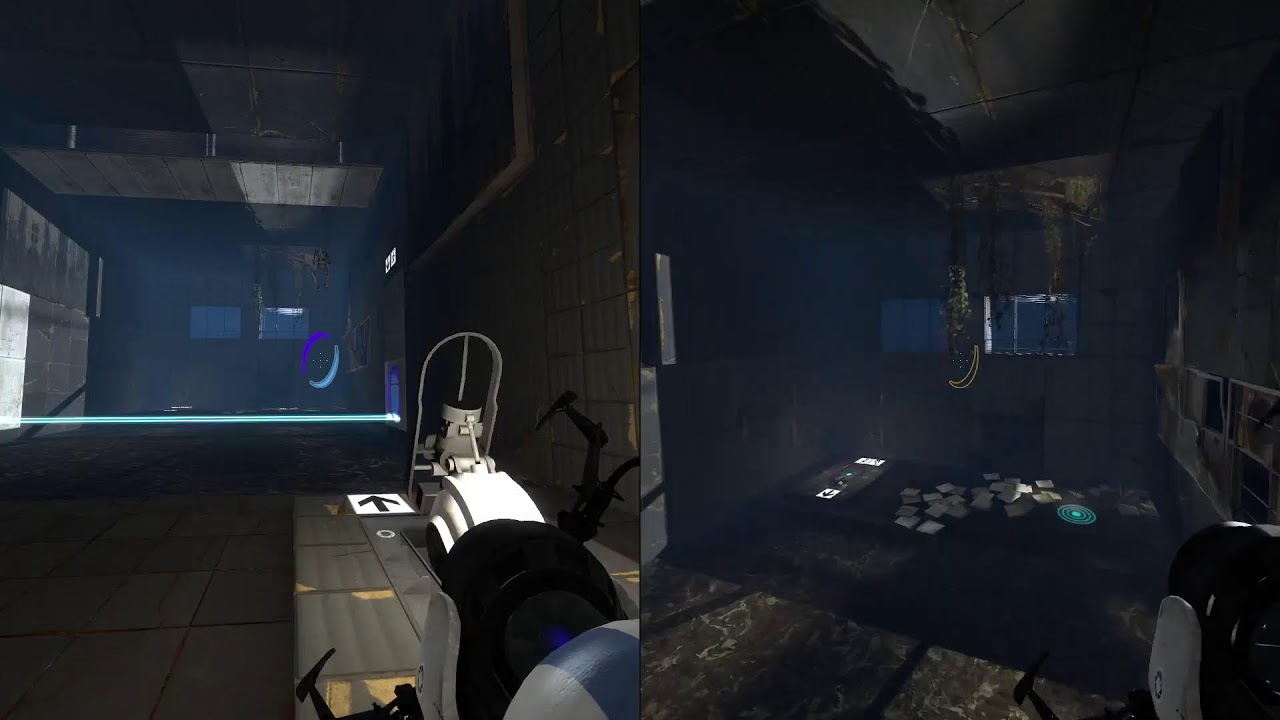 Playing/Jogando Portal 2