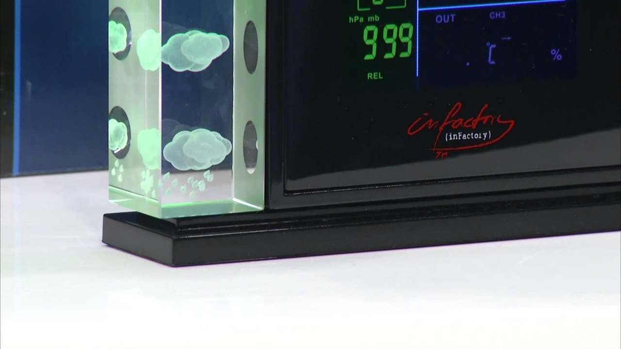 infactory 3D-Wetterstation mit Hologramm, Projektion & Außensensor