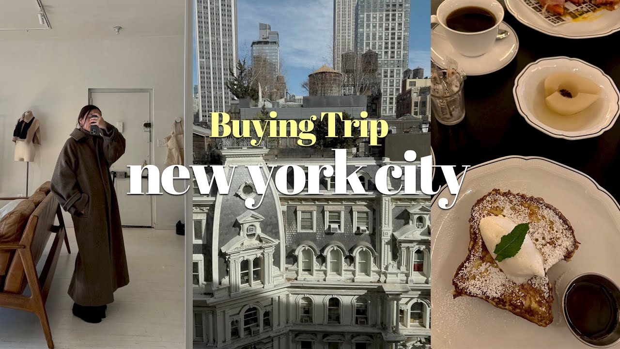 　【NY VLOG】アパレルバイヤーって海外で何してる？リアル買付け旅｜cletoile AW25 Buying Trip