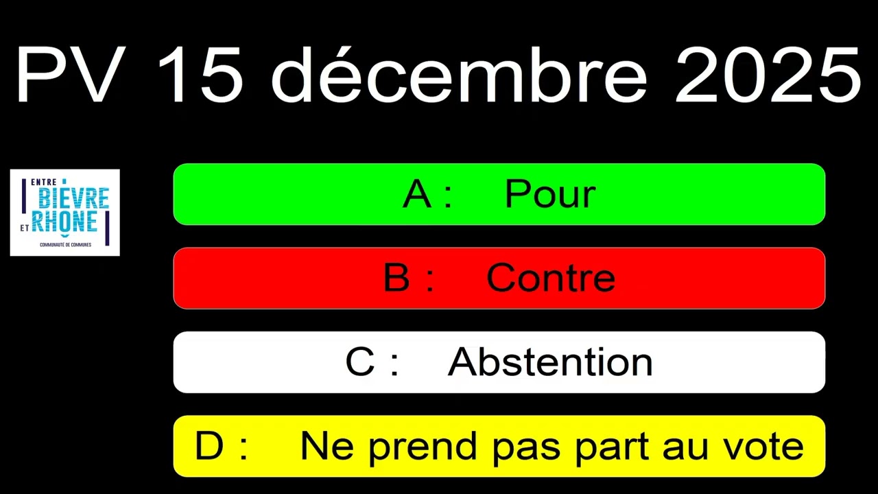 Conseil communautaire du lundi 2 février 2026