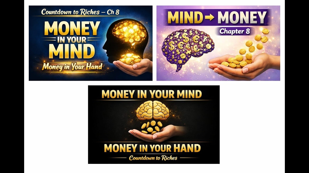 n Countdown to riches- lesson 8 -Money in your Mind ,  Money in your hand