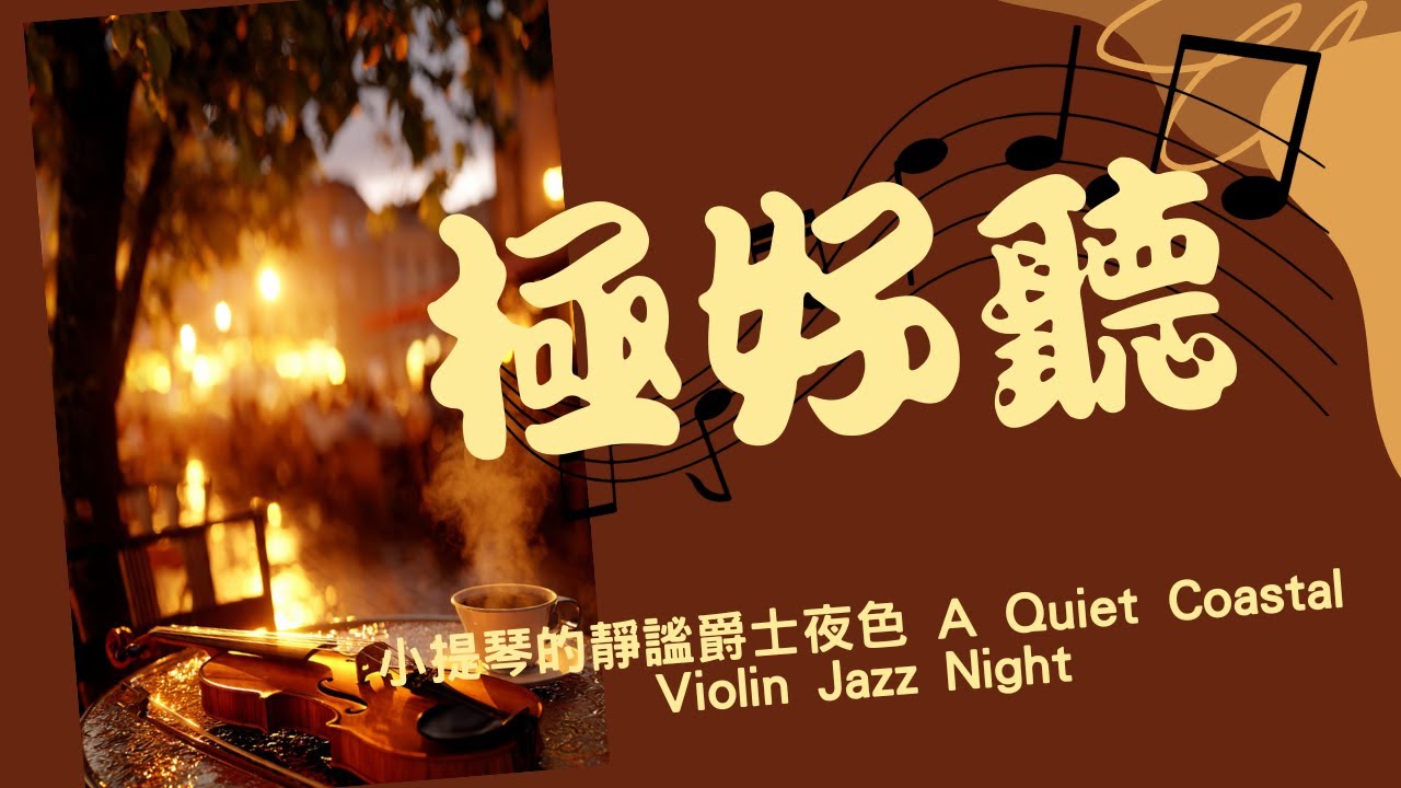(極好聽)小提琴的靜謐爵士夜色  A Quiet Coastal Violin Jazz Night