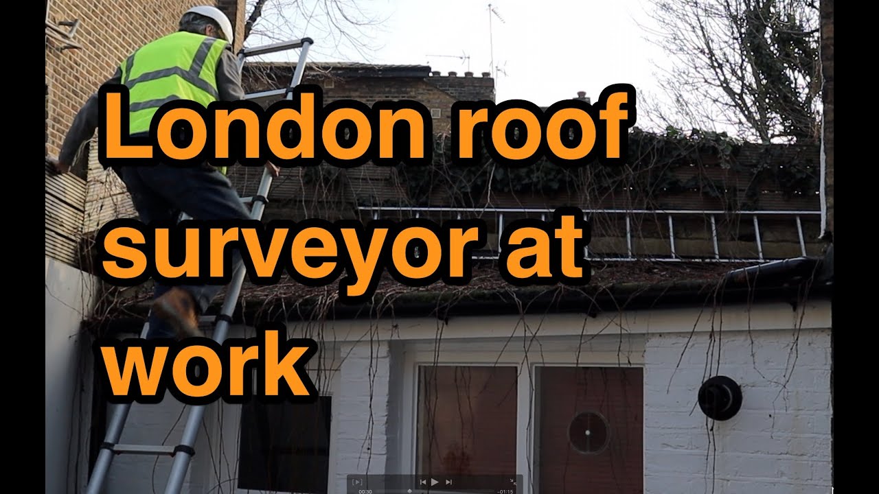 London Roof surveyor at work