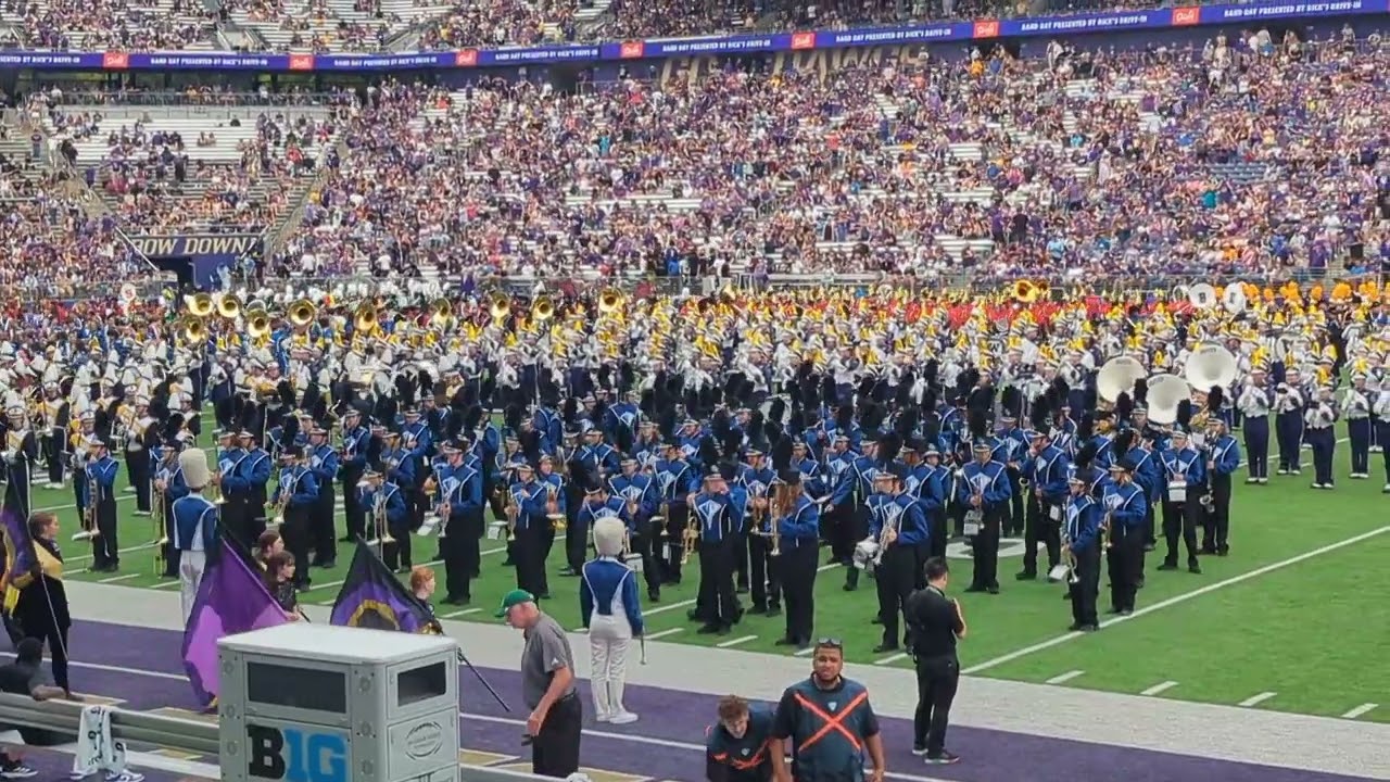 Husky Band Day 2024 - halftime show with Shorewood Marching Band