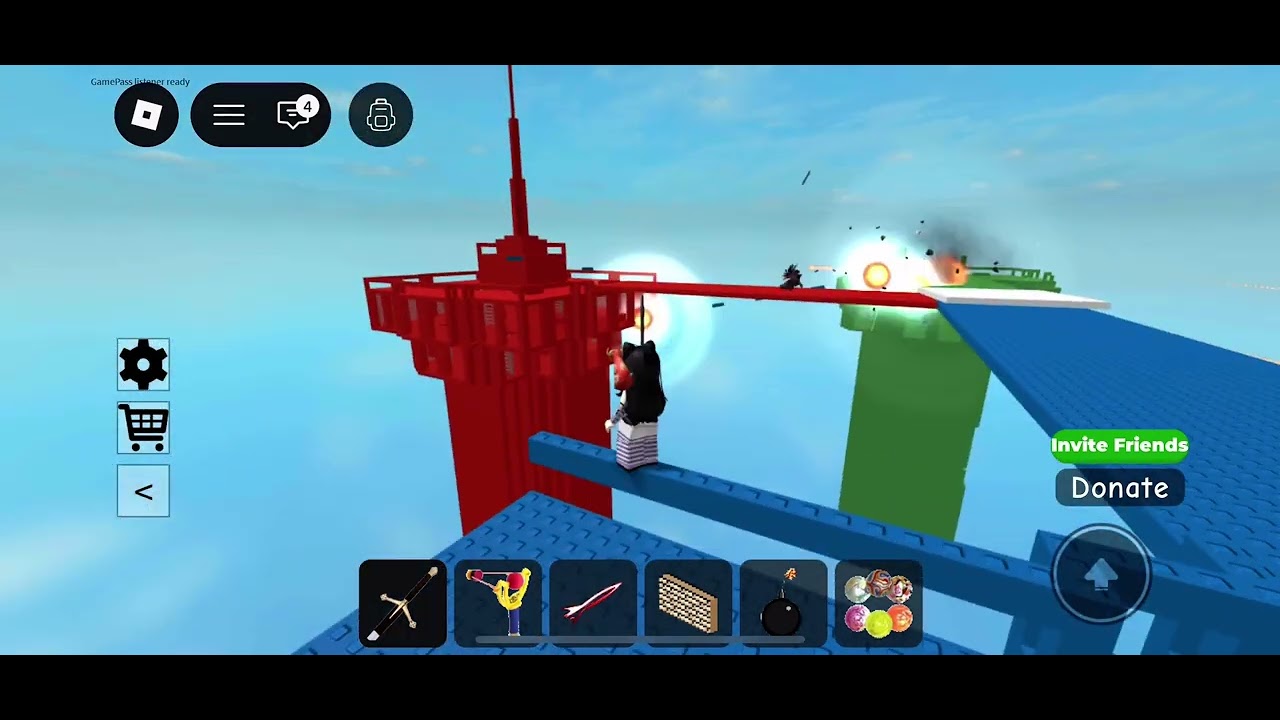 Game  name is brick battles no cooldown #funny