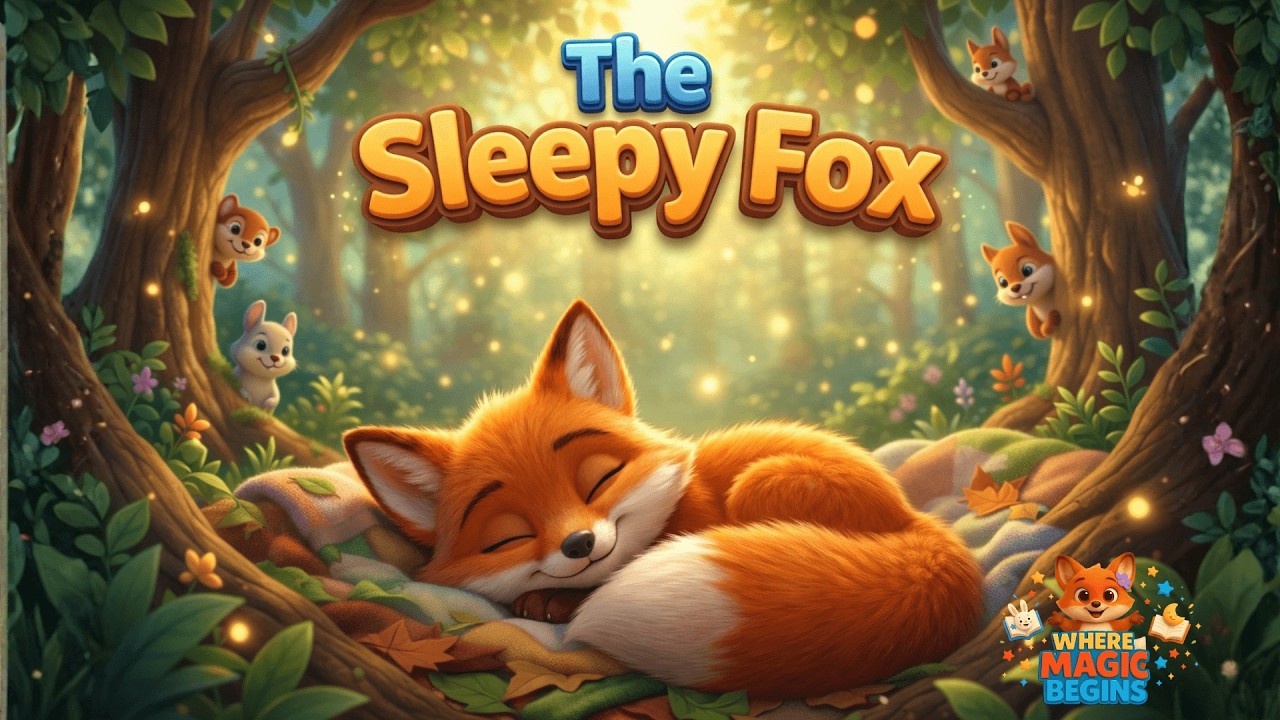 The Sleepy Fox - Children Story #childrensstory #bedtimestories