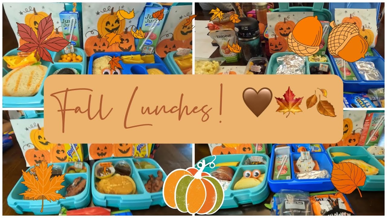 🍁🍂 FALL LUNCH IDEAS FOR KIDS 🤎🧡 | Roshonda Wilson
