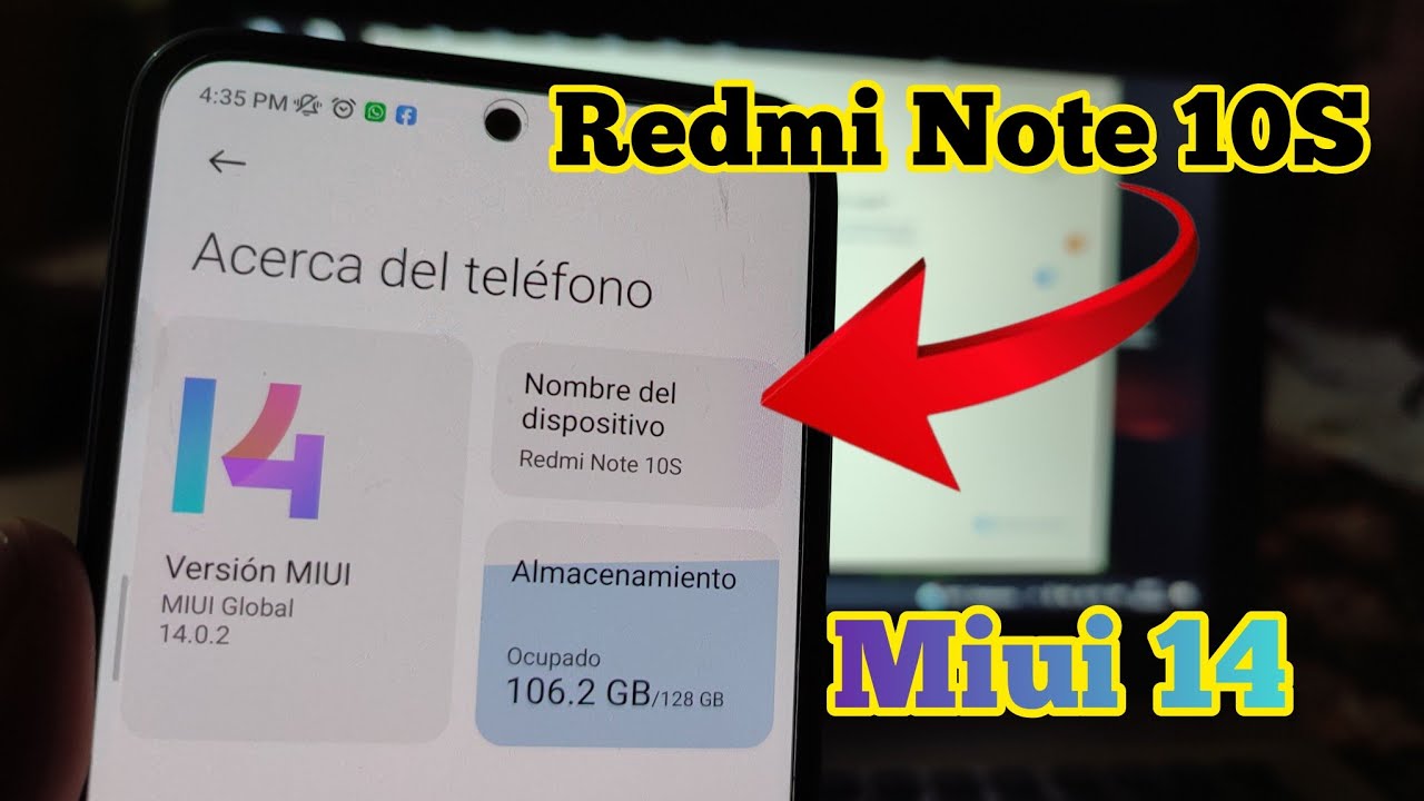 Redmi note 10S Miui 14 nuevas funciones y optimización/ Cómo actualizar Redmi note 10S a Miui 14⁉️