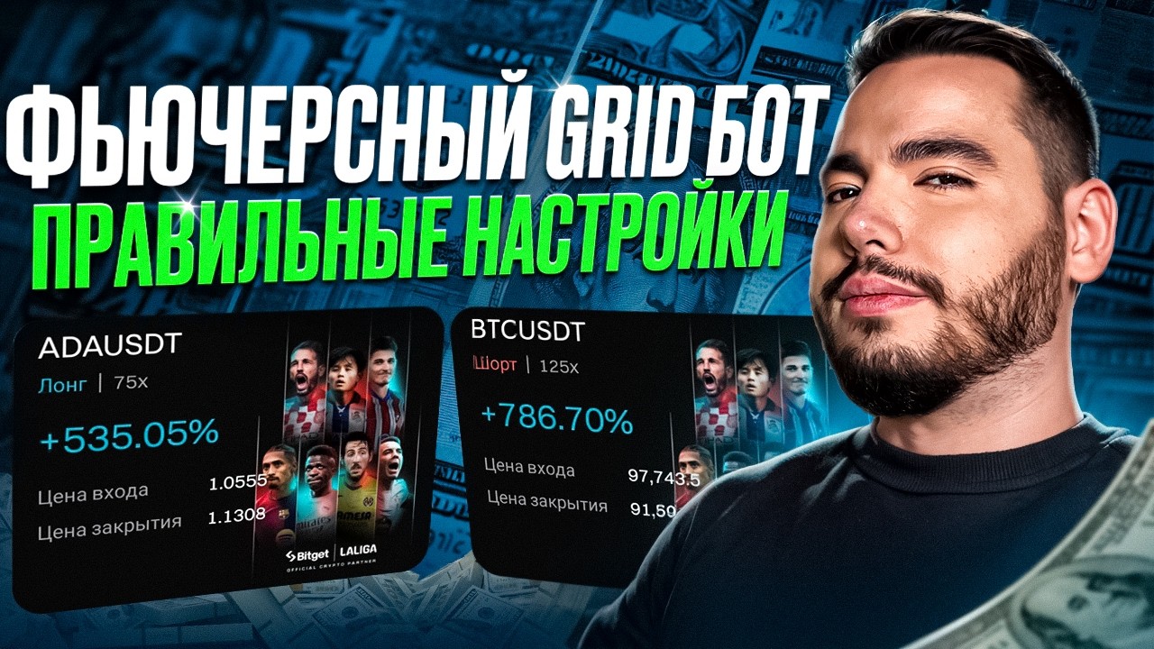 Фьючерсный GRID бот на Bitget / Правильная настройка бота!  Пошаговая Инструкция с Примерами