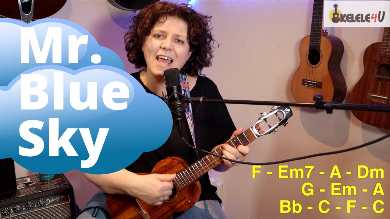 Mr Blue Sky UKULELE Play Along! 🤗 🎶 [E.L.O.]