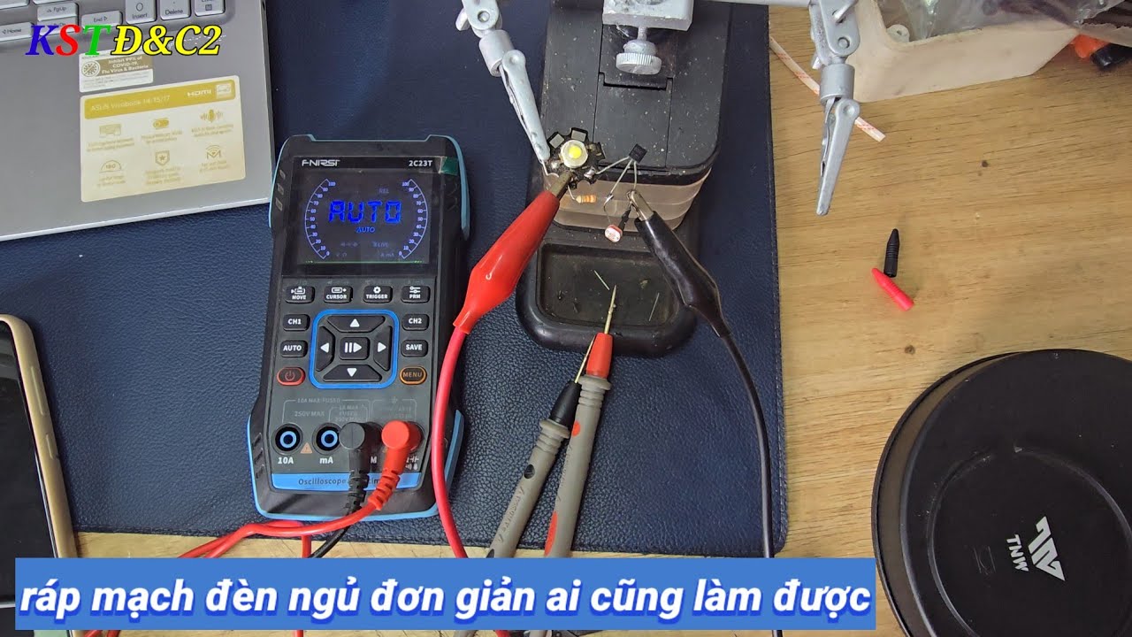 Chia sẻ ráp mạch đèn ngủ cảm biến ánh sáng đơn giản