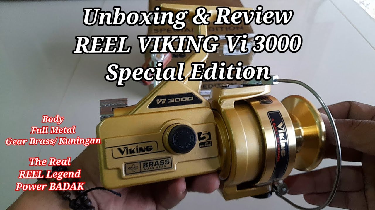 🎣Unboxing & Review Reel Viking Vi3000 Special Edition 🎣 @WIRAKA FISHING