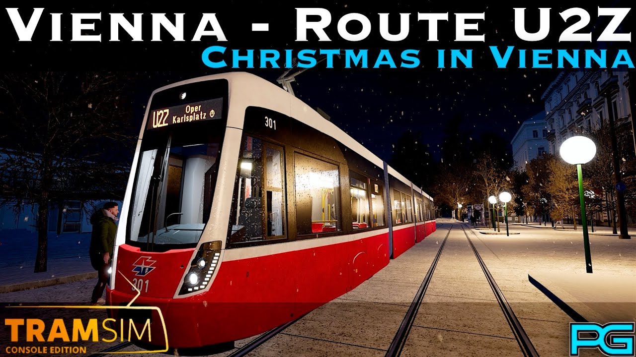 TramSim Vienna - Route U2Z - Christmas in Vienna - Flexity